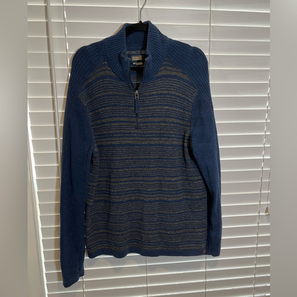 Royal Robbins Wool‎ 1/4 Zip Sweater - Size XL